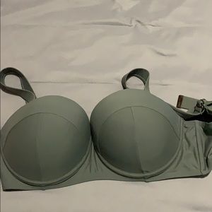 Green underwire swim suit top